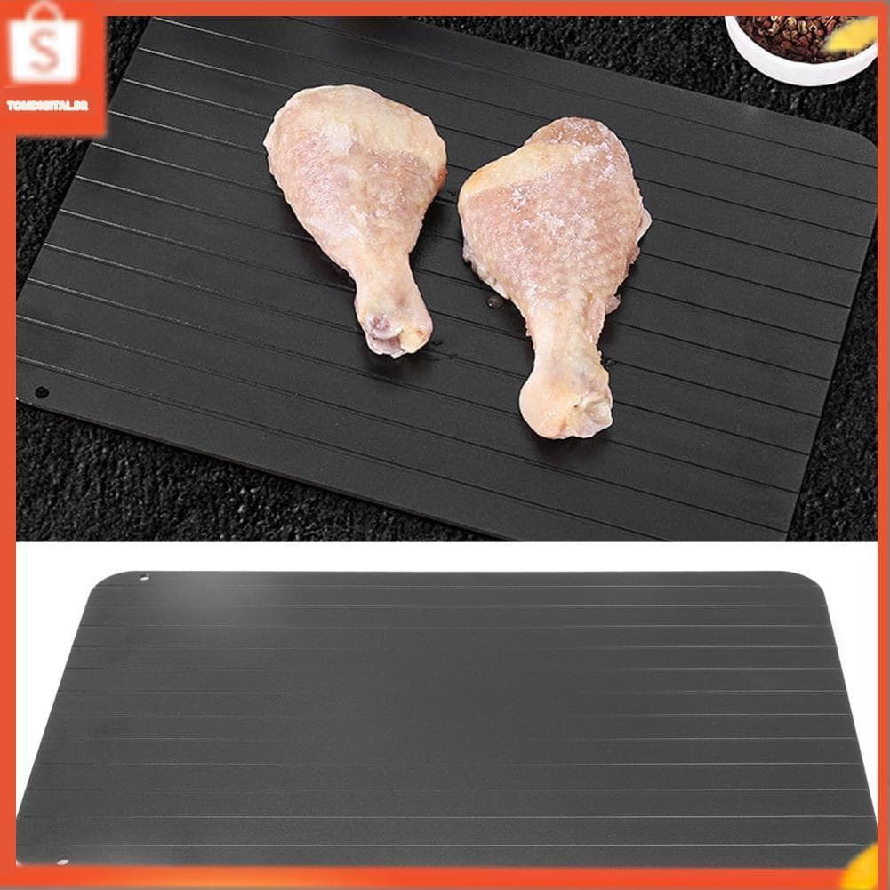 Placa de descongelamento rápido Vistreck Kitchen - Bandeja de descongelamento de alumínio para segurança e eficiência