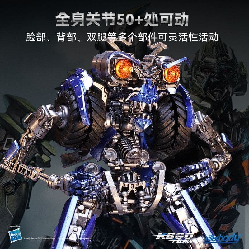 Killerbody Universal Studios Transformers Roda Genuína Luminosa Figura Móvel Modelo Brinquedo Presente