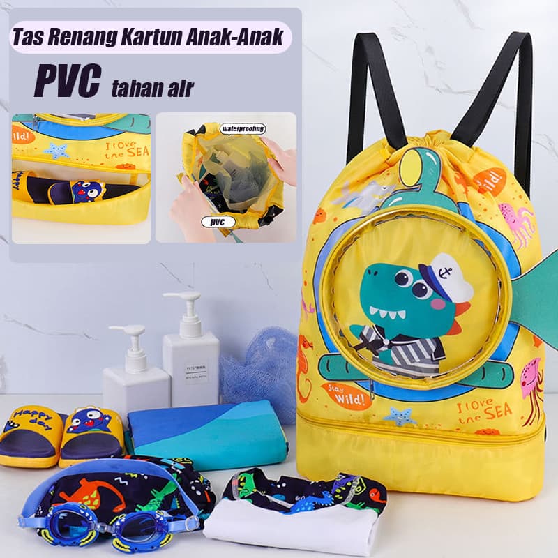 【ORIGINAL】Multifunctional Children's Swimming Bag Wet And Dry Separation Waterproof Waterproof Large Size Swimming Bag