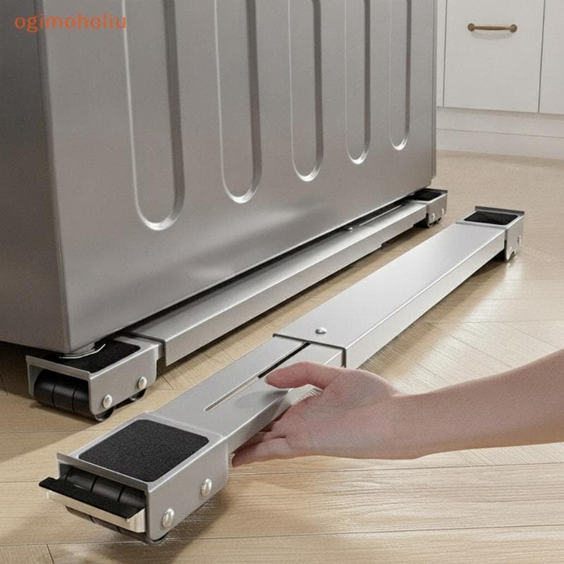 [GMH] Base Para Máquina De Lavar Resistente 2 Pa Com Rodas Suporte De Altura Ajustável Secador De Geladeira Uso Doméstic