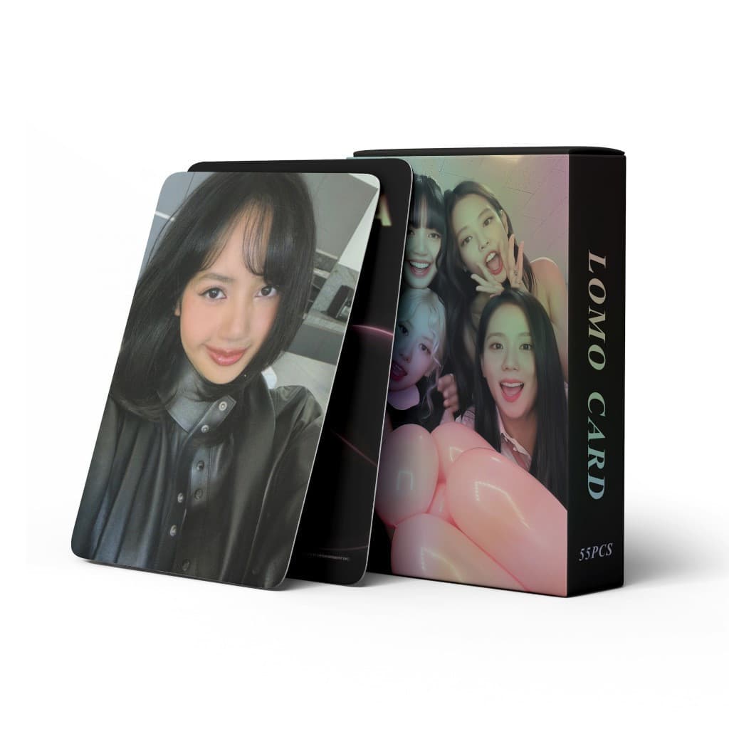 Cartões Fotográficos A Laser55pcs/box BLACKPINK 8o Álbum Carrinho LOMO Postal KDYM QLAI