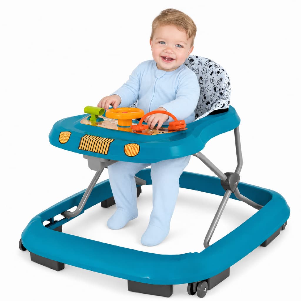 Andador Safari II Infantil Primeiros Passos Tutti Baby Azul