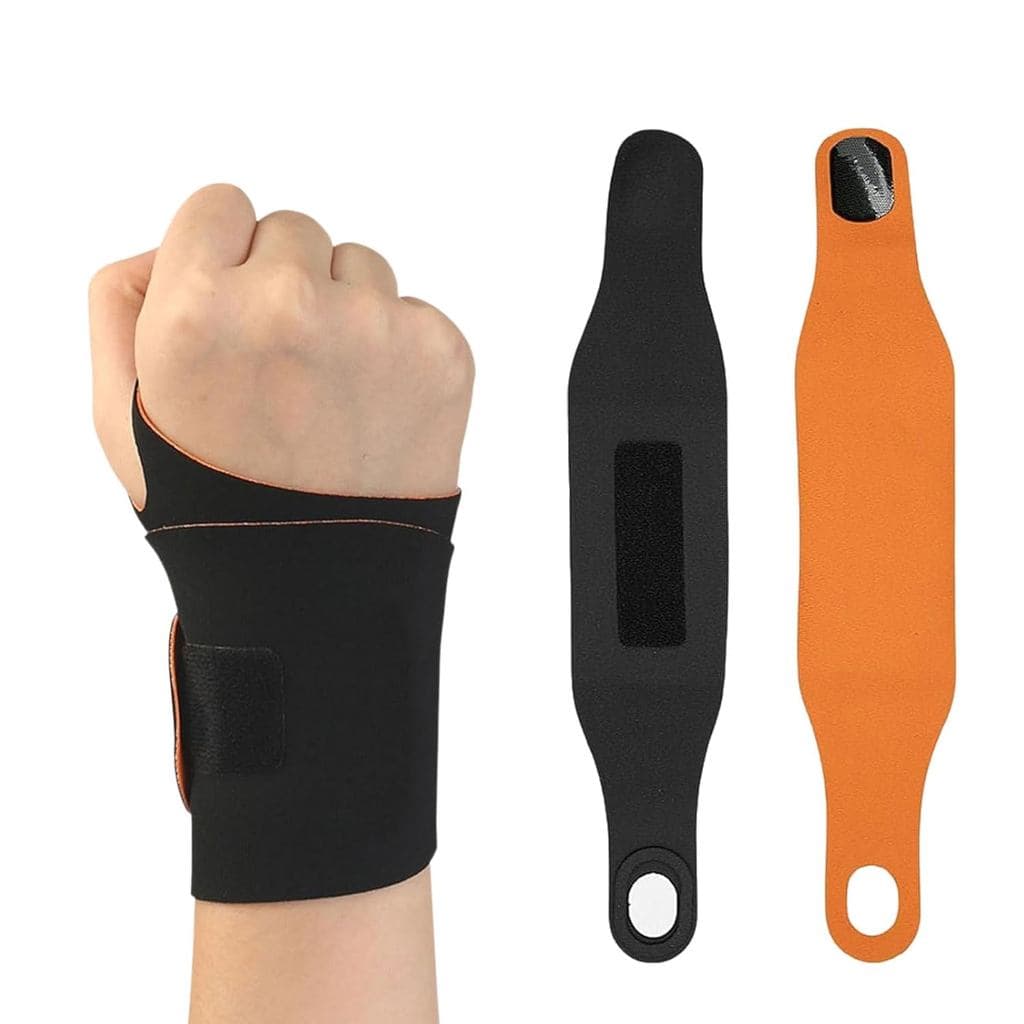 Suporte de Pulso para Mão Direita/Esquerda, 2 Peças de Faixa Elástica de Compressão para Pulso, Suporte de Pulso Ultrafi