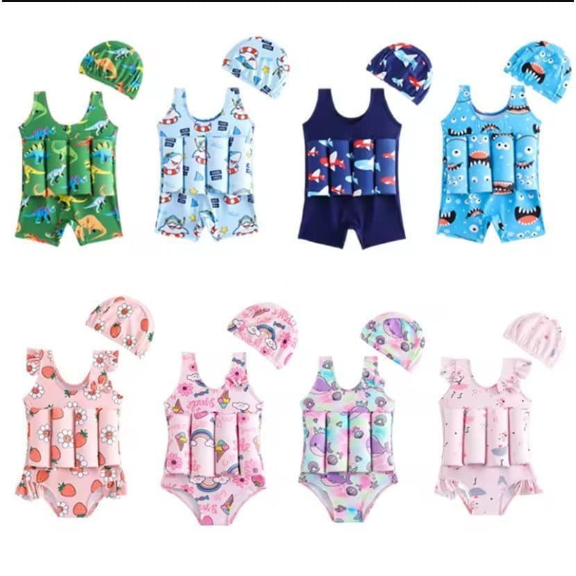Maiô Flutuante Infantil/Roupa De Banho Natação Segura Para Bebês/Treinamento De