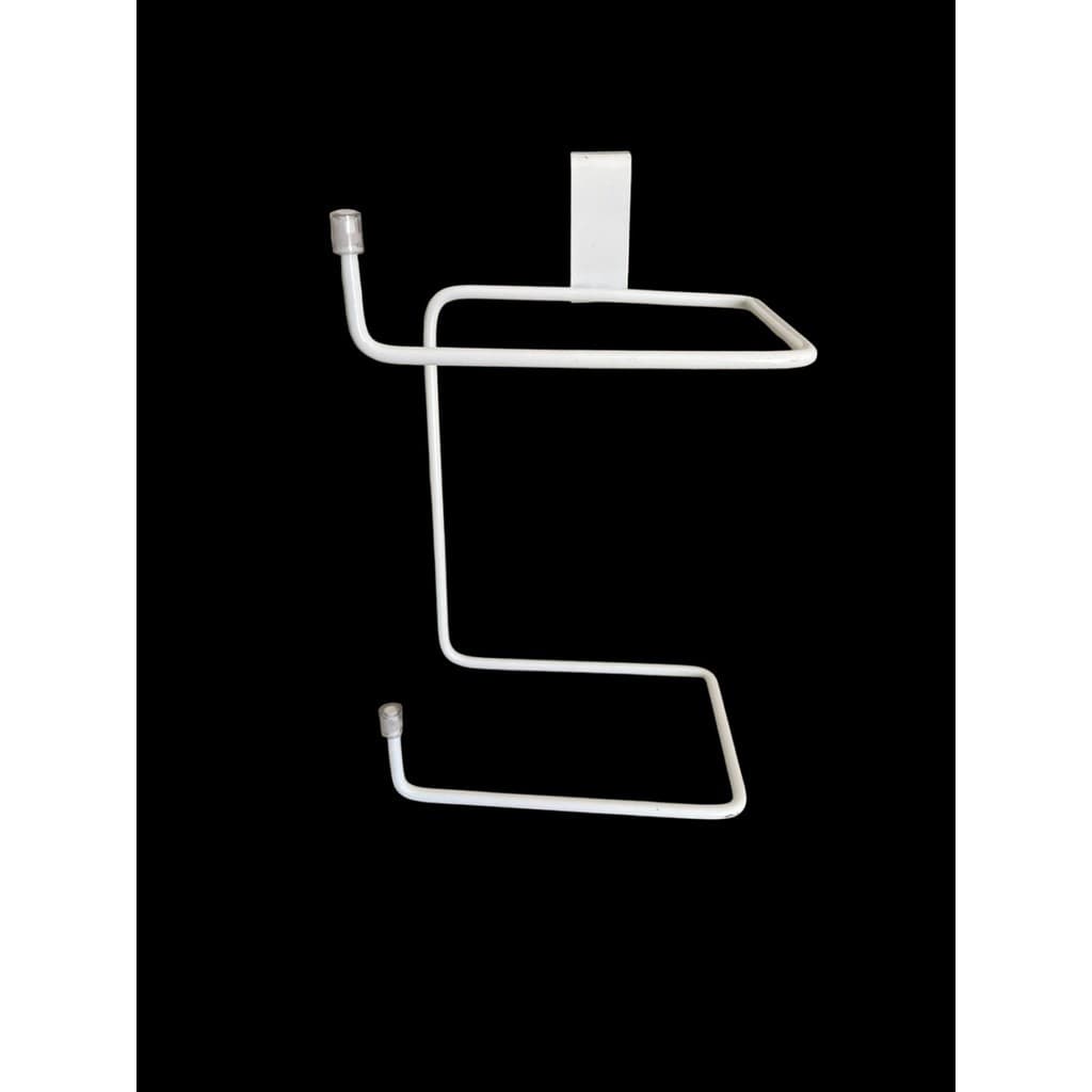 SUPORTE PORTA PAPEL HIGIENICO ARAMADO DUPLO PARA CAIXA ACOPLADA BRANCO (NOVO BRANCO)***