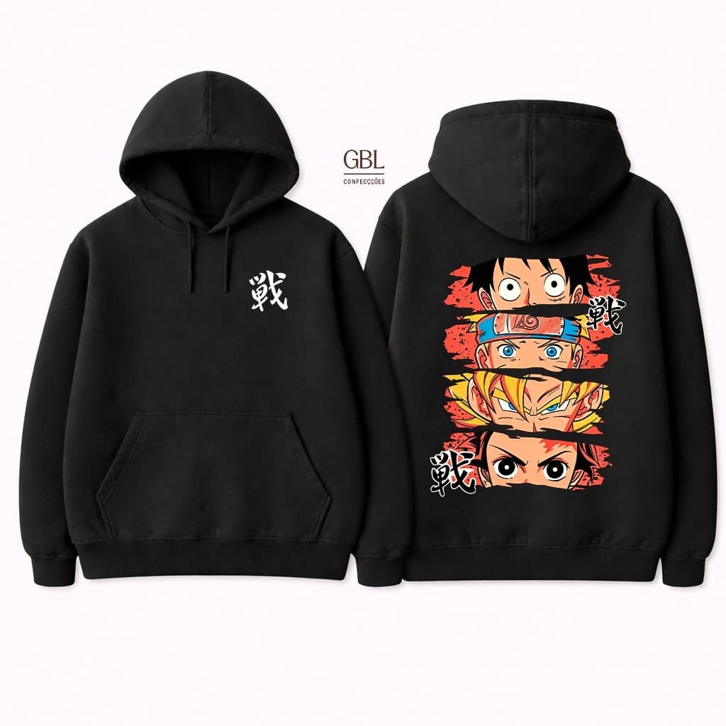 Moletom Animes Unissex 100% Algodão Premiu Envio Imediato