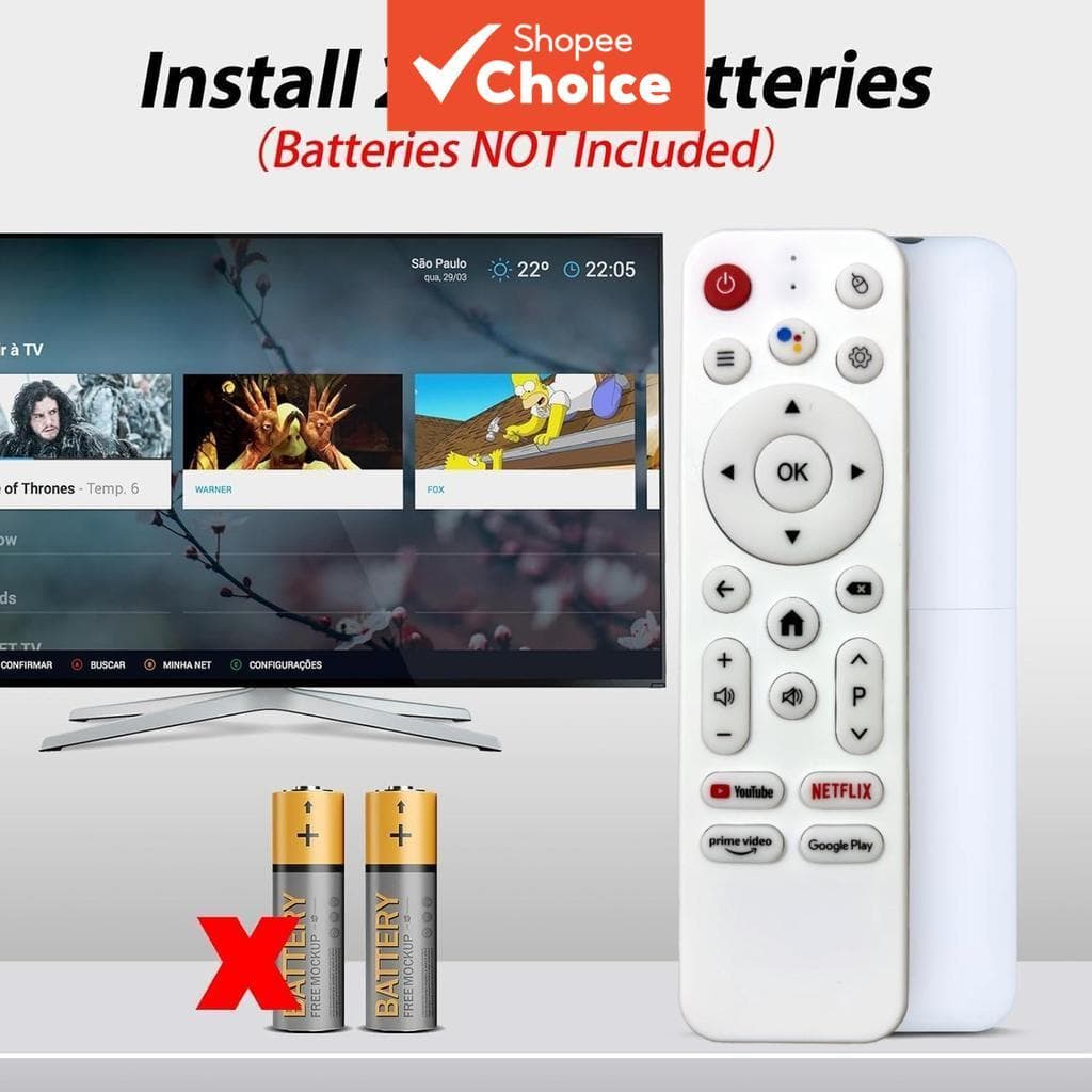 H313 Novo Controle Remoto IR Para H313 TV Stick , Android 14.0 Streaming Vara Box (Sem Voz)