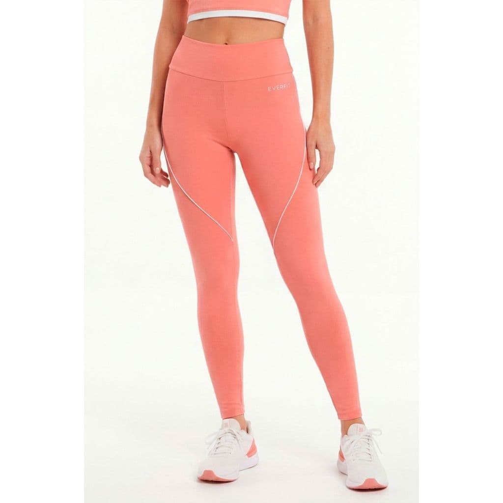 Legging Fitness Feminina Academia Corrida Com Recortes e Filete Em Poliamida Blackout Zero Transparencia