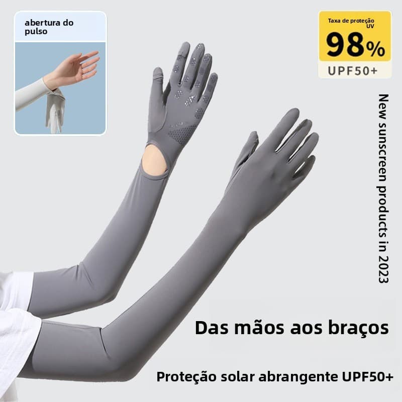 Mangas de Proteção Solar para Mulheres para Esportes ao Ar Livre no Verão, Ciclismo, Condução, Proteção UV, Mangas de Pr