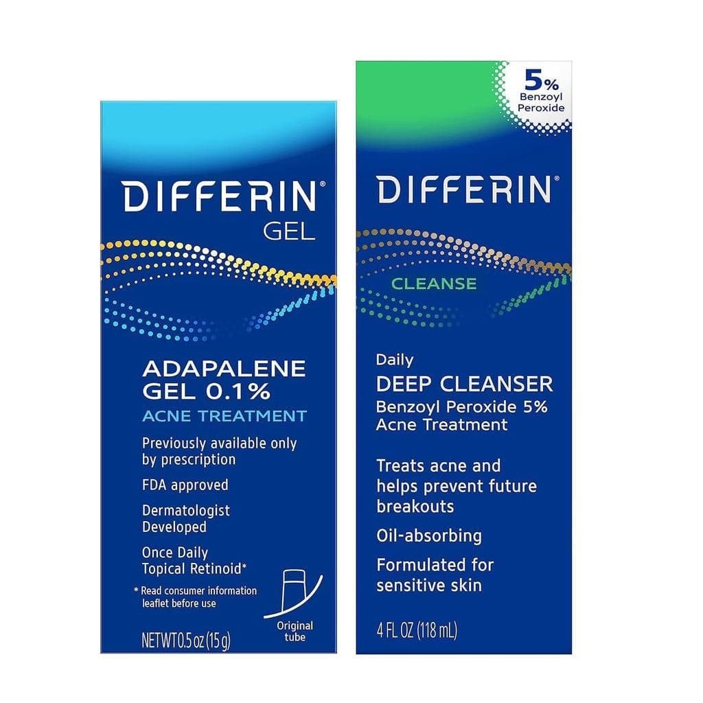 DifferinAcneCareKit, DifferinGelRetinoidAcneTreatmentforFacewith0.1%Adapalene&5%BenzoylPeroxideFaceWash&BodyWash, projet