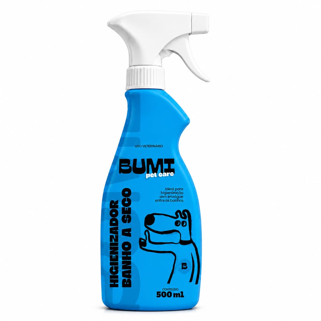 Banho a Seco Spray Bumi Pet 500 mL para Cães e Gatos