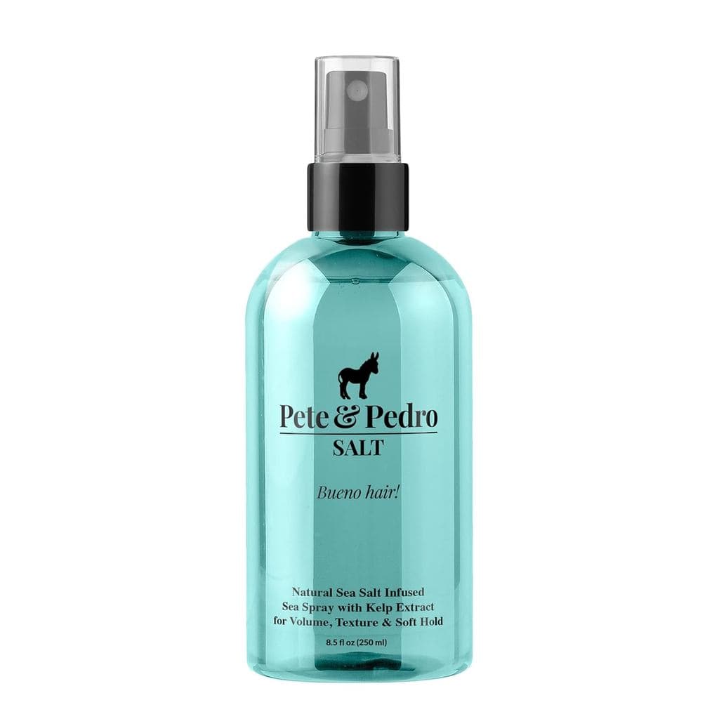 Pete & Pedro SALT - Spray de Sal Marinho Natural para Cabelo Masculino e Feminino, Adiciona Volume Instantâneo, Textura,