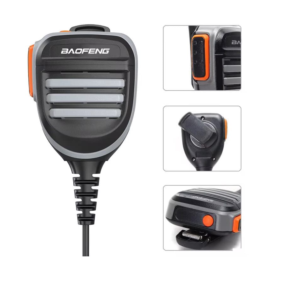 Microfone Ptt Baofeng Legítimo P Rádio Uv-5r Uv-s9 Uv-82 777
