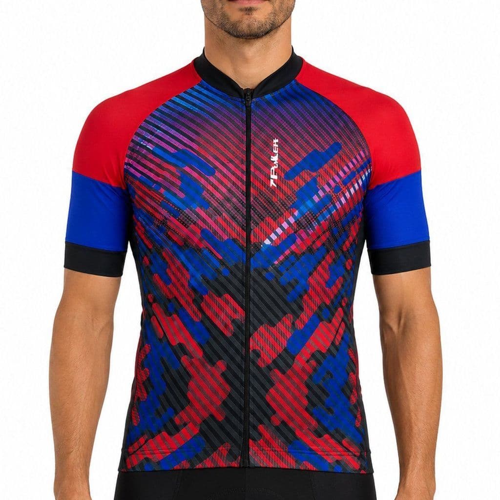 Camisa de Ciclismo Poker Phantom Vermelha