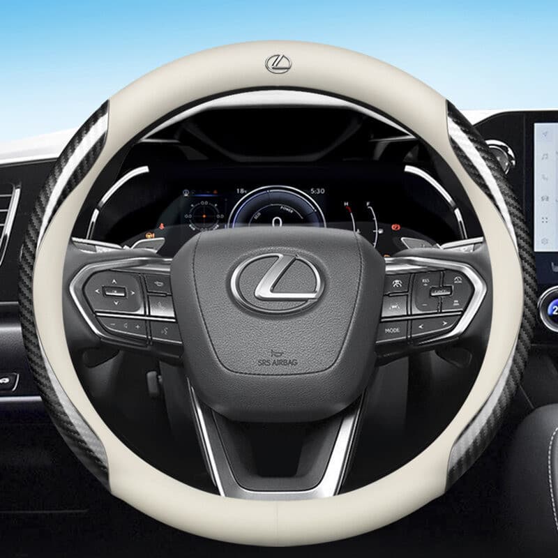 Capa de volante de carro nova para LEXUS ES200/NX200/ES300h/RX270/RX300 GS GX IS LS LX NX RX UX, 38cm de diâmetro, capa