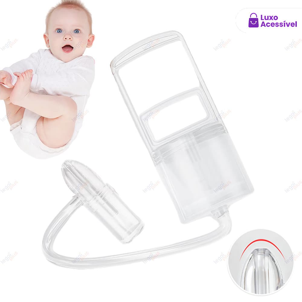 Aspirador Nasal Manual Bebê – Sucção a Vácuo para Vias Aéreas Livres