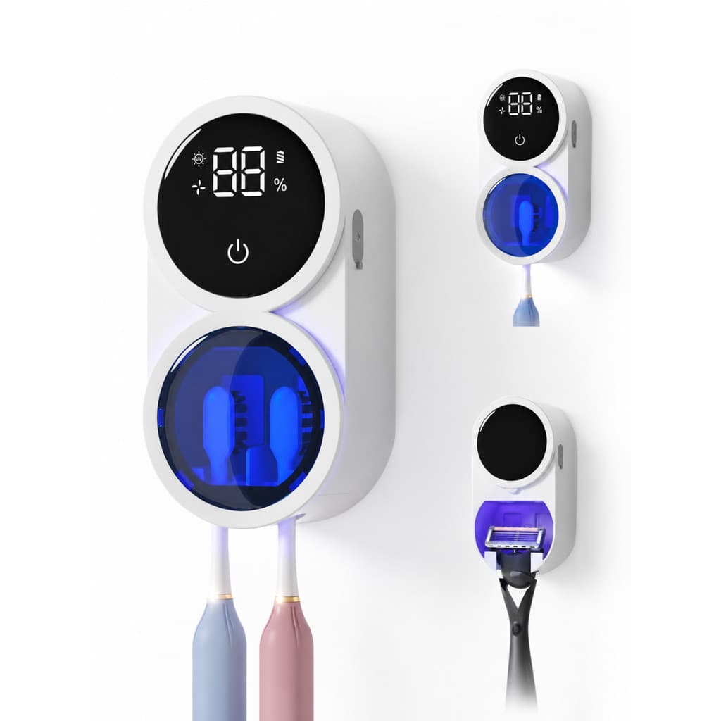 YUNCHi X122Z Suporte Para Esterilizador De Escova De Dentes UV Sensor De Movimento UVC + UVA Desinfecção Inteligente Cal