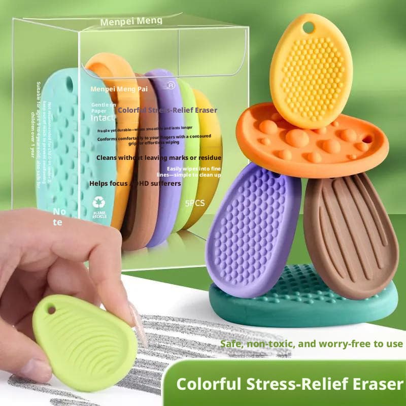 Borracha de pedra sensorial estudante limpar foco limpo aliviar ansiedade descompressão novo estilo brinquedo de descomp