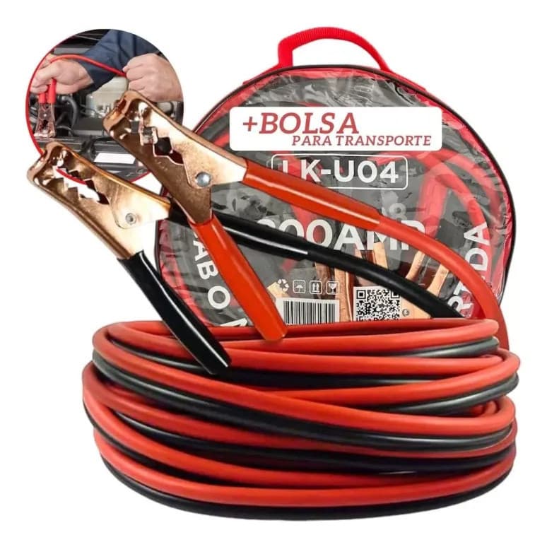 Cabo Chupeta Transferência 500 Amp Carro Caminhão Bateria Carga 10 MM Auxiliar de Partida