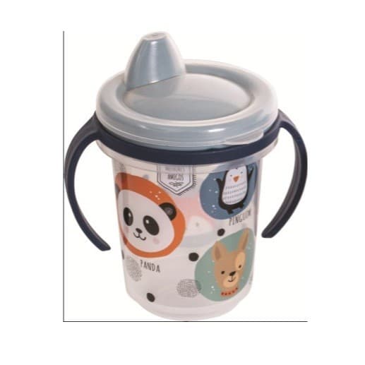 Plasútil Caneca Copo Nórdico para Transição Treinamento com Alça Removível e Tampa 330ml