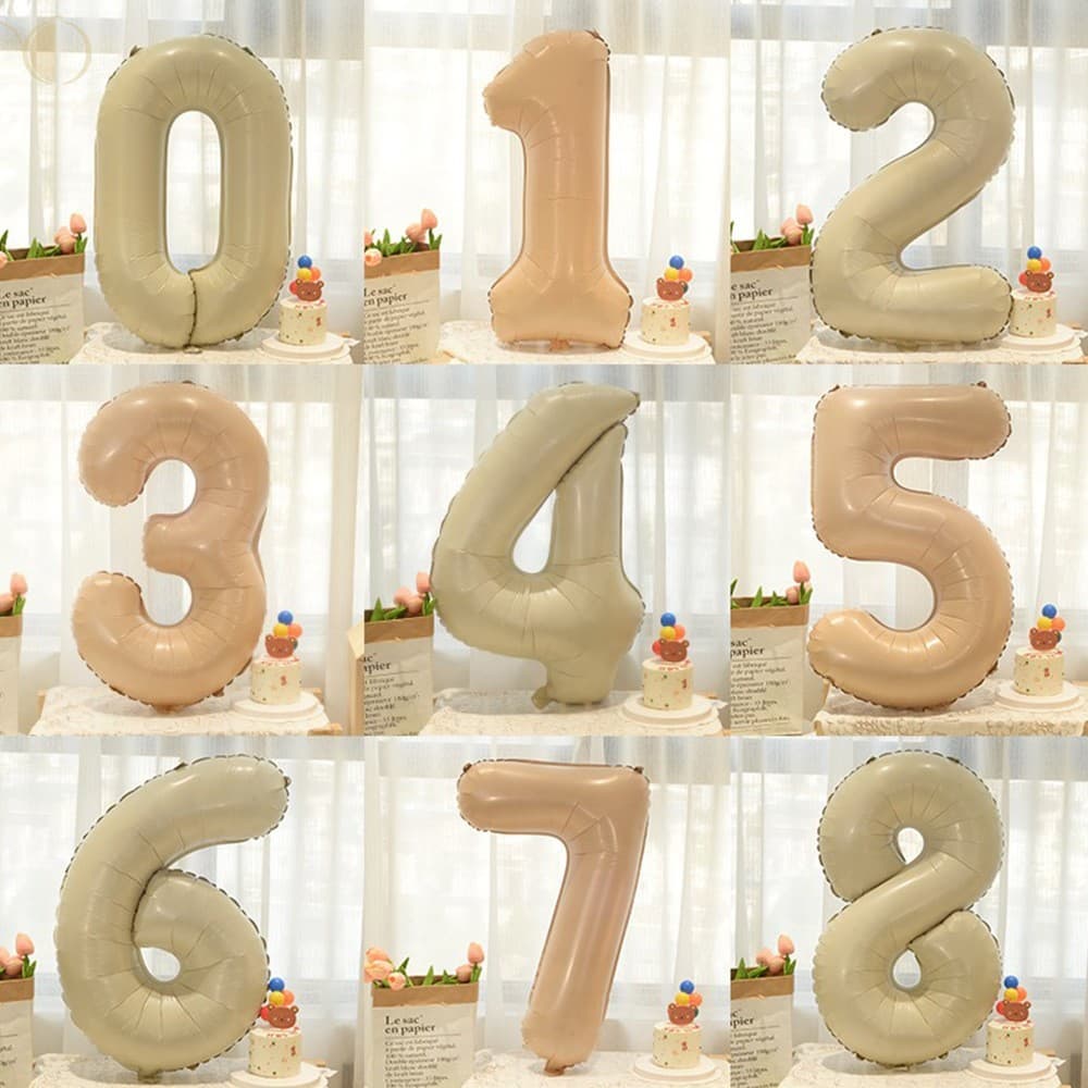 Balão De Folha De Alumínio Com Creme De Caramelo De 32 Polegadas-Decoração De Festa De Aniversário Infantil
