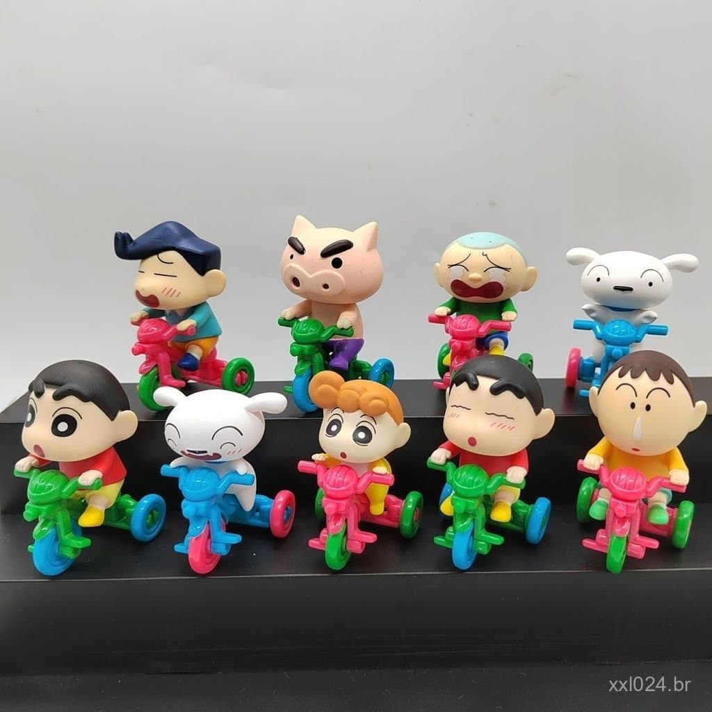 Em estoque, autêntica figura Bandai gashapon Crayon Shin-chan da equipe de ciclismo Koizumi Sano, presente decorativo, c