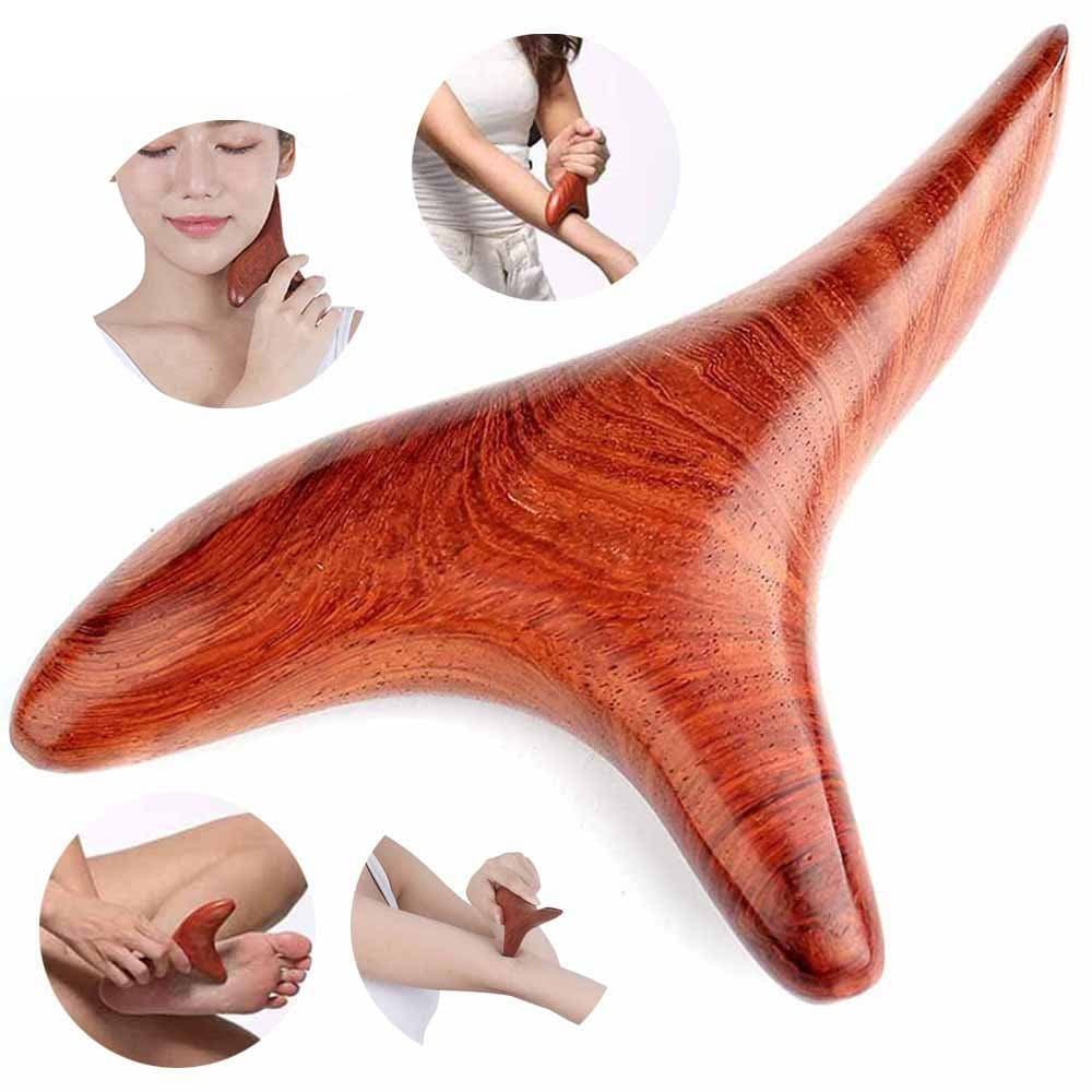 Ferramentas de Massagem de Ponto de Gatilho em Madeira Gua Sha, Ferramentas Profissionais de Drenagem Linfática, Ferrame