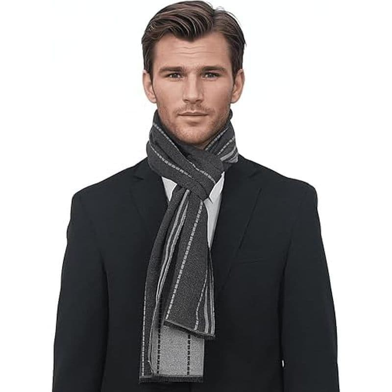 Lenço Masculino Ocomfly – Premium Em Caixa Para Presente Homens . Ultra Quente , Macio , Durável E Amp ; Elegante De Inv