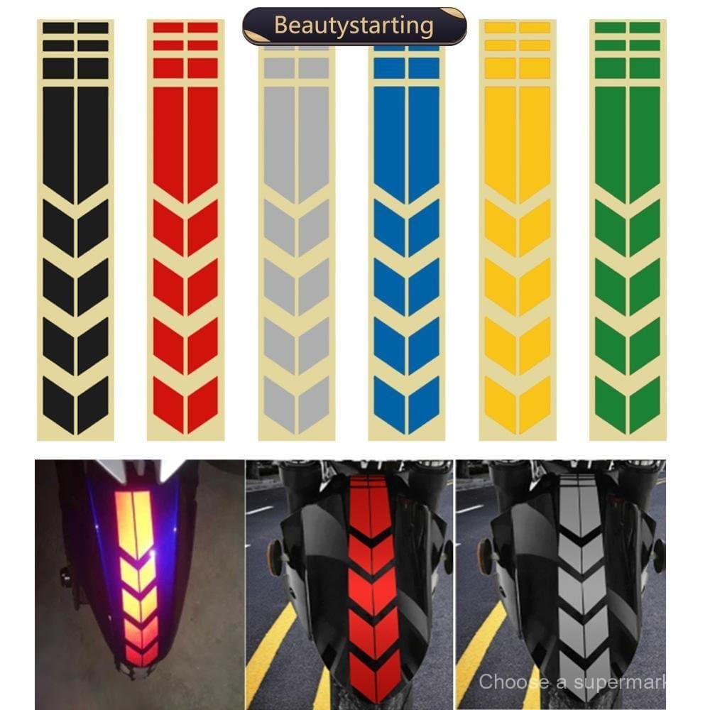 Adesivo Decorativo Refletivo para Proteção do Tanque de Combustível de Motocicleta T3Y8