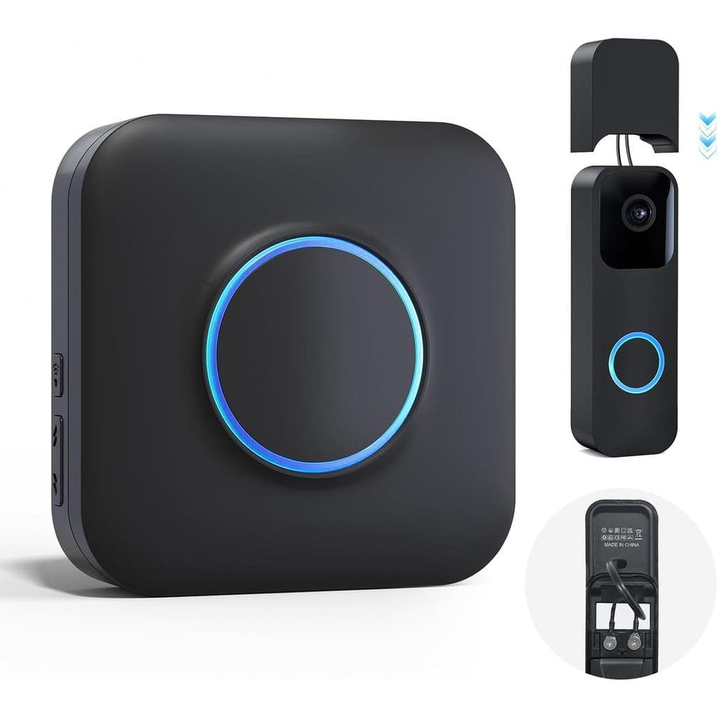 Campainha Sem Fio para Campainha de Vídeo Blink (1ª/2ª geração) para Casa, Kit de Receptor Plug-in Interno e Transmissor