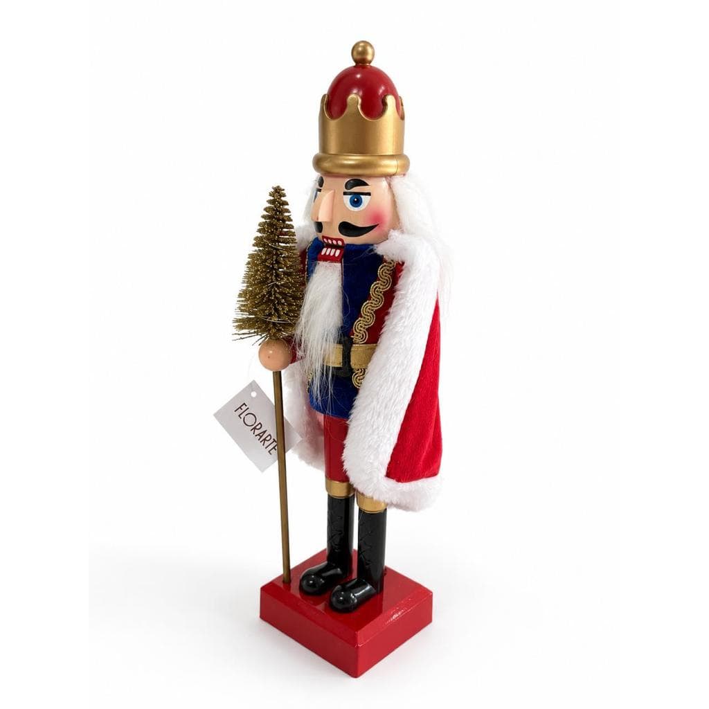 Quebra-Nozes de Natal com LED e Som 28cm Musical – Florarte