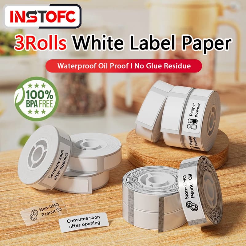 Marklife White Label 12-15mm Adesivo Térmico 3 Rolos À Prova D'água De Óleo Sem Resíduos De Cola