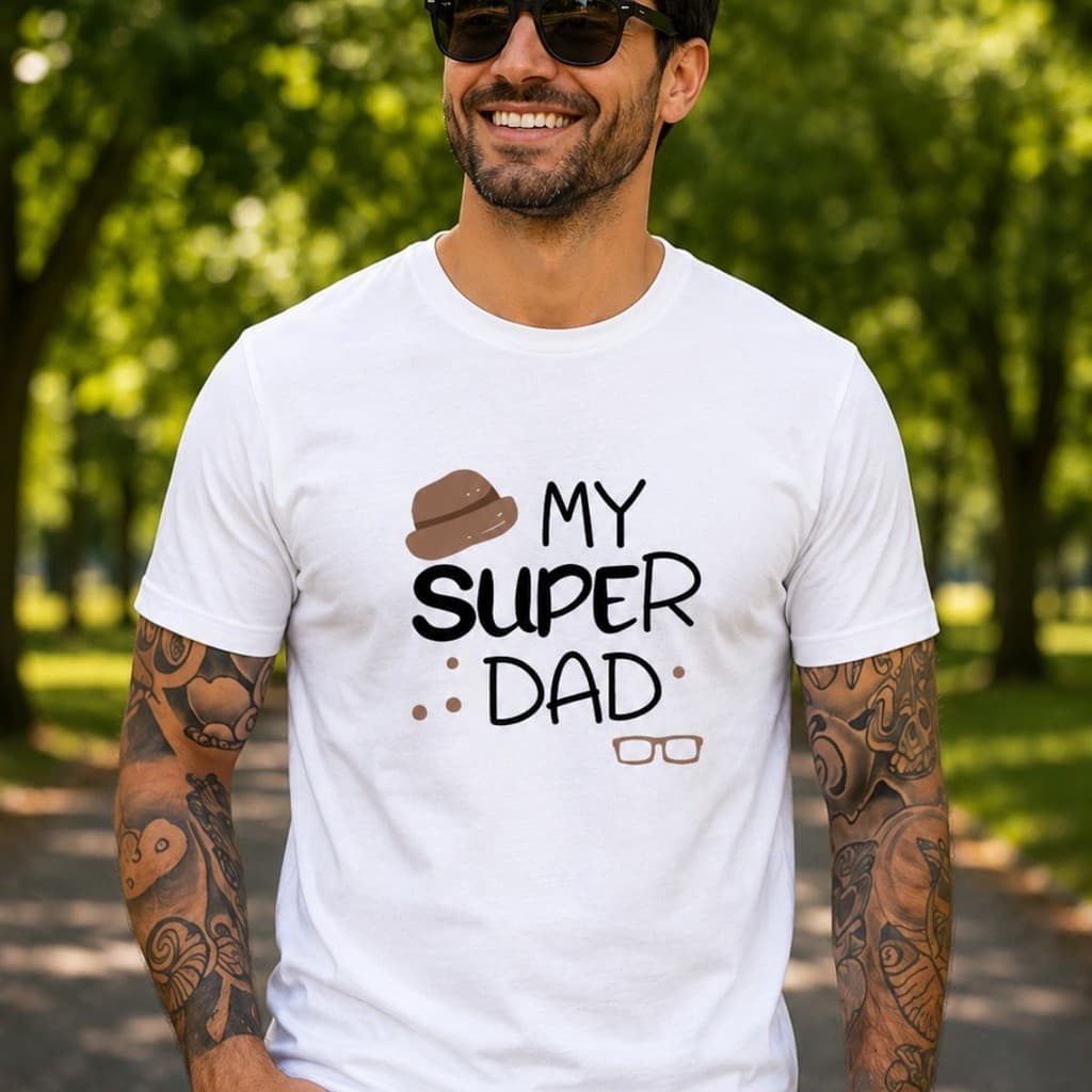 Camiseta Masculina My Super Dad – Presente Criativo para o Dia dos Pais