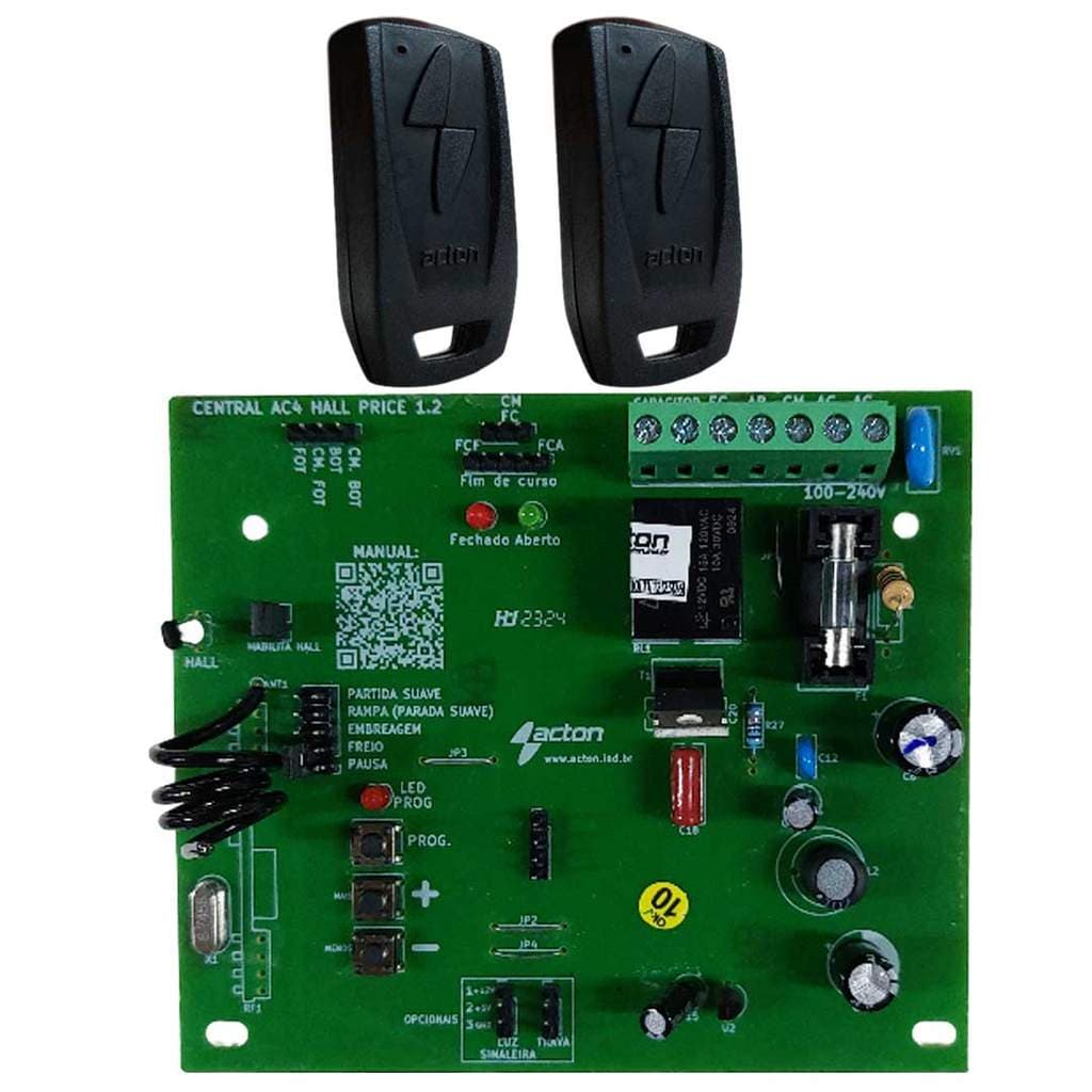 CENTRAL DE COMANDO PLACA MOTOR PORTAO ELETRONICO ROSSI NKXH30 ATTO WKXHB90 NANO WKXH90 DZ3 DZ4 ACTON AC4 SENSOR HALL