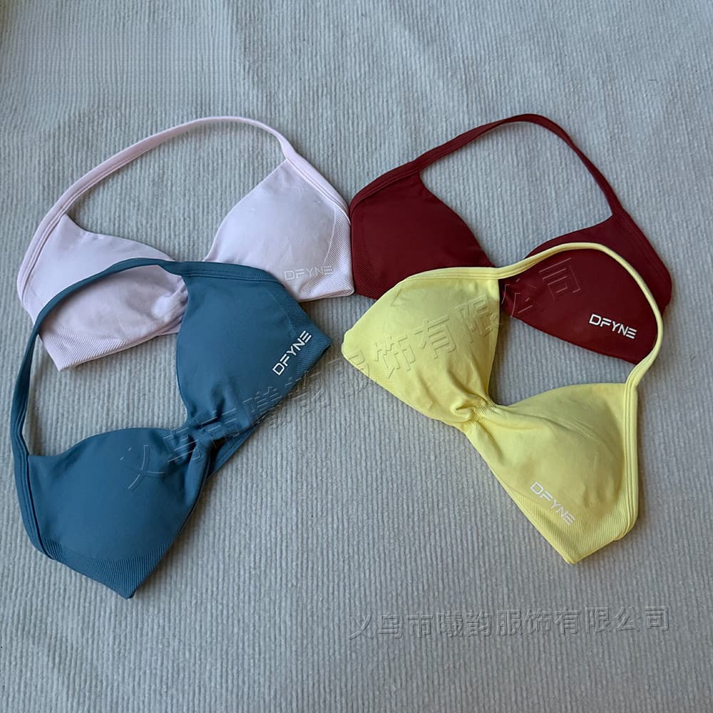 Shorts de manga curta de venda quente pequeno sutiã colete Multi-cor opcional esportes Yoga roupa interior terno de Fitn