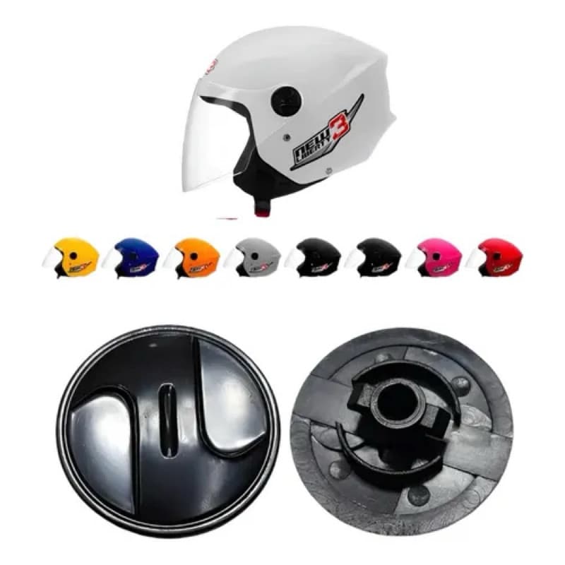 Reparo Botão trava da Viseira Capacete Pro Tork New liberty 3 Aberto