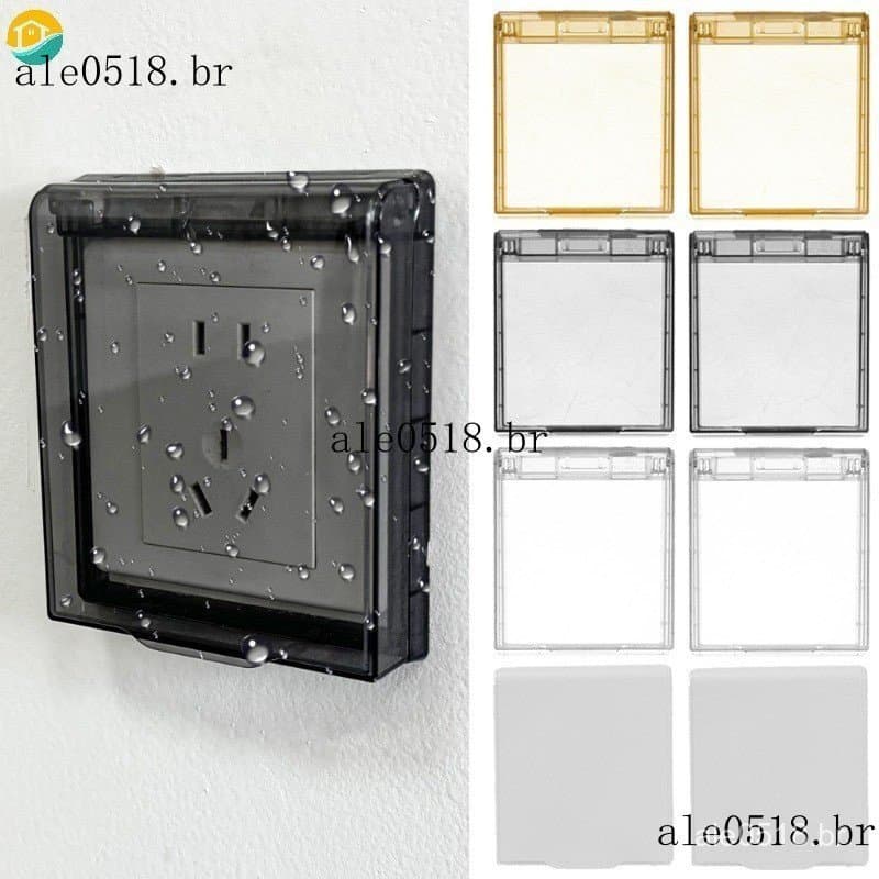 Tampa Protetora De Interruptor À Prova D'água De Luz Universal ABS Protetor Elétrico Auto-Adesivo Acessórios De Tomada D