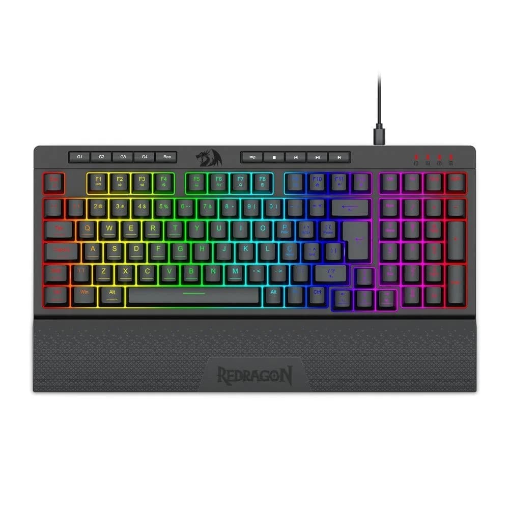 TECLADO MEMBRANA GAMER SHIVA 98 RGB PRETO K515-RGB PT