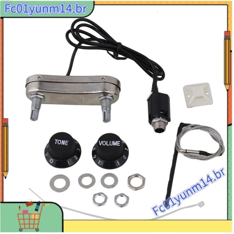 Captador De Guitarra Acústica Piezo Pré-Amplificador Passivo PS700