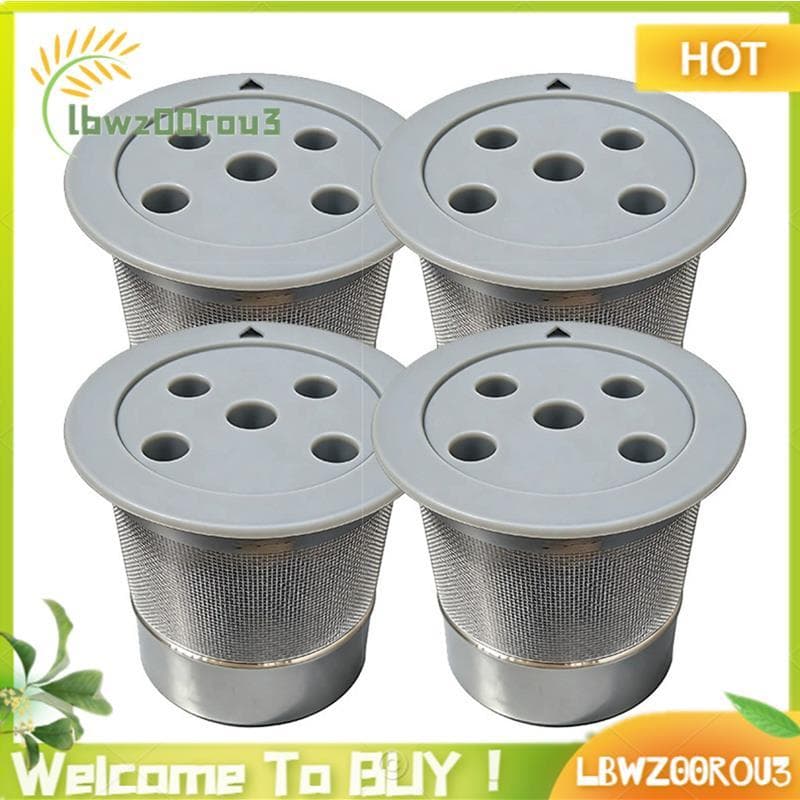 4 Unidades De Cápsulas Ecológicas Para Cafeteira K-Plus Copo De Filtro De Aço Inoxidável Reutilizável Com 5 Furos
