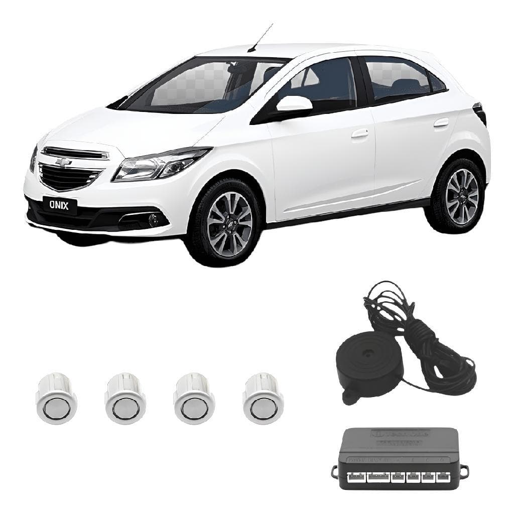 Sensor Estacionamento Ré 4 Sensores Traseiro Tech One
