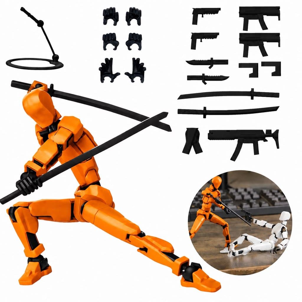 Boneco Dummy 13 Articulado Kit 3D Presente Criativo Crianças Artistas Anatomia Stop Brinquedo