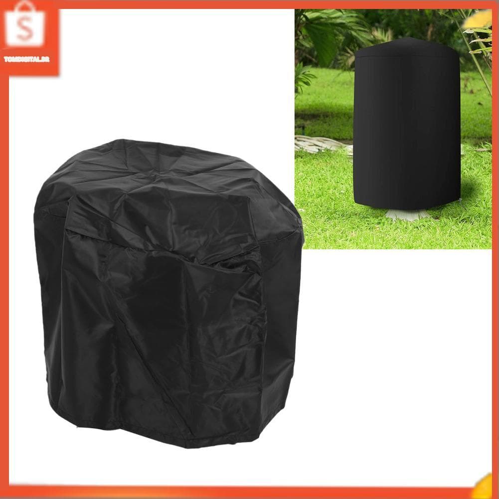 Irfora Capa para fonte externa 420D Oxford tecido protetor à prova de vento com cordão para estátuas de jardim 64x46cm