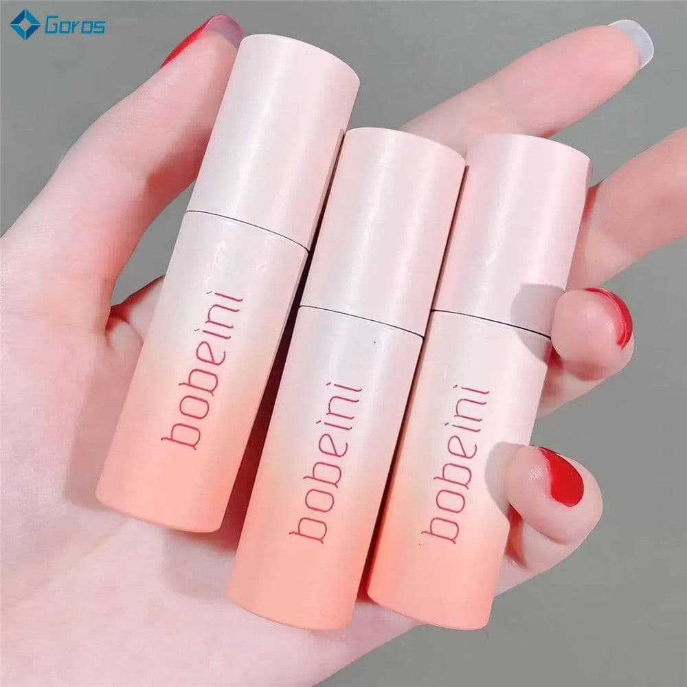 BOBEINI Bobeini Air Velvet Lip Mud Batom e Blush de Alta Coloração, Uso Duplo, Hidratante, Macio, Acabamento Matte