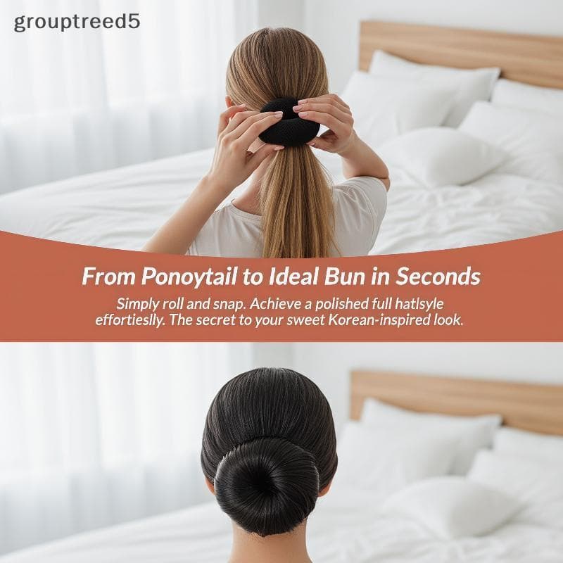 grouptreed5 Acessórios De Cabelo Para Penteado Diário , Donut Performance De Dança , Aparência Pronta BR