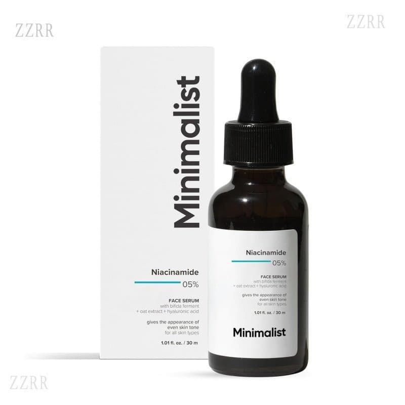 Sérum Minimalista com 5% de Niacinamida e Ácido Hialurônico para uma Pele Clara | Reduz manchas/marcas de acne, minimiza