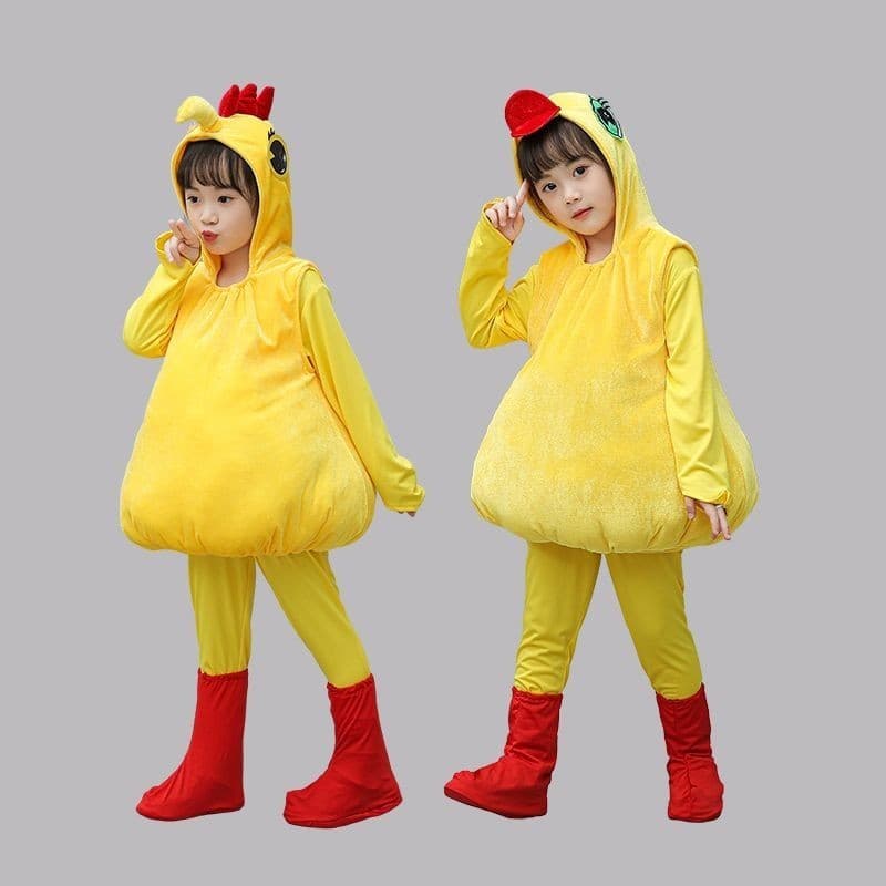 [WDF] Trajes de animais infantis para meninos e meninas, fantasias de patinho, fantasias de pintinho, fantasias de dança