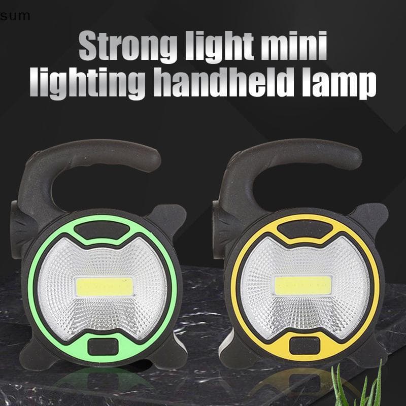 [sum] COB Portátil Alimentada Por Bateria LED Luz De Trabalho Lanterna Para Barraca Ao Ar Livre Luzes De Acampamento Com
