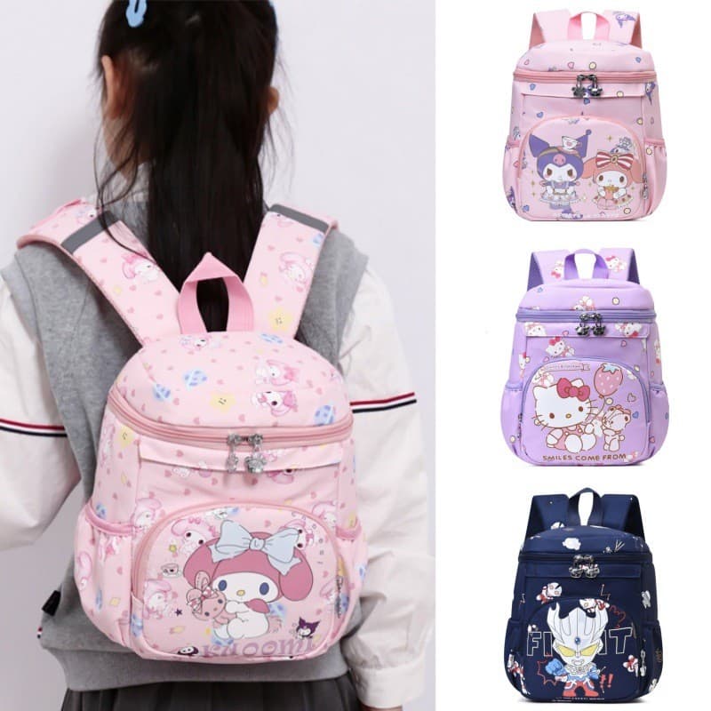 Nova mochila infantil para meninos e meninas, mochila escolar com desenhos animados para o jardim de infância, mochila f