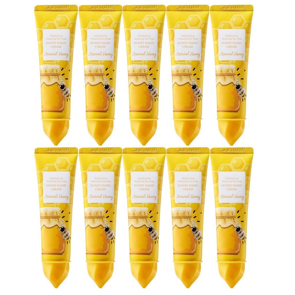 10 Unidades de Creme para Mãos com Mel, Hidratante, Nutritivo e Hidratante, Creme para Mãos Pequeno para Mãos Secas e Ra